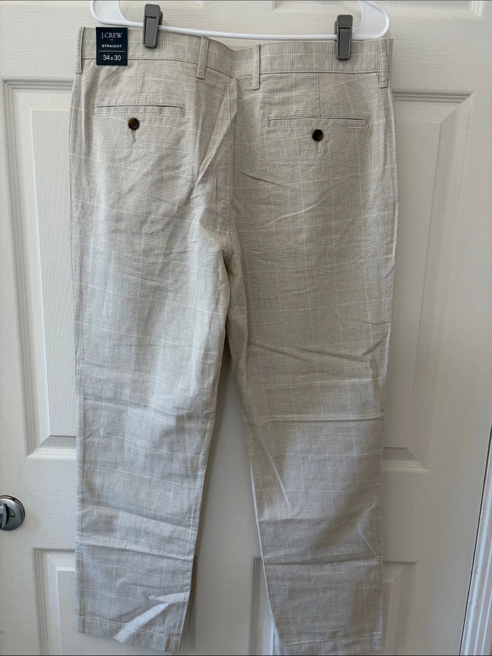 NWT J. Crew Men's Beige linen pants
